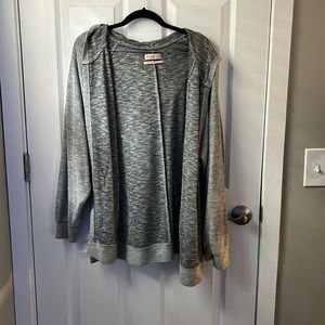 Grey hooded Urban Outfitters cardigan